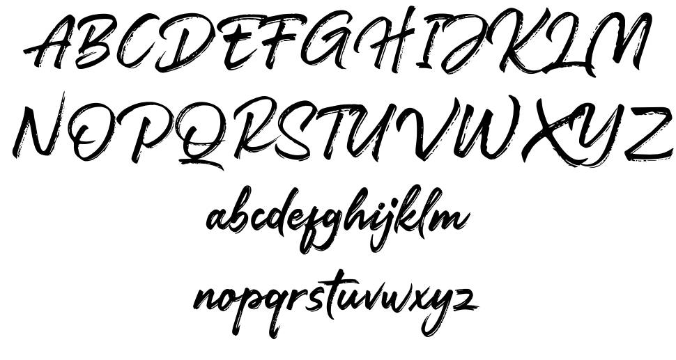 Darkline font specimens