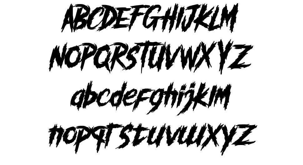 Darkmode font specimens