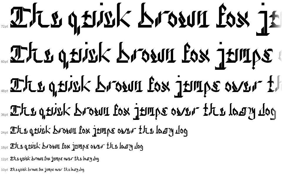 Darkmoon font Waterfall