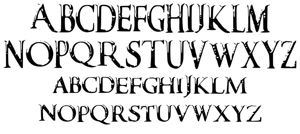 Darks Skyrim Font police spécimens