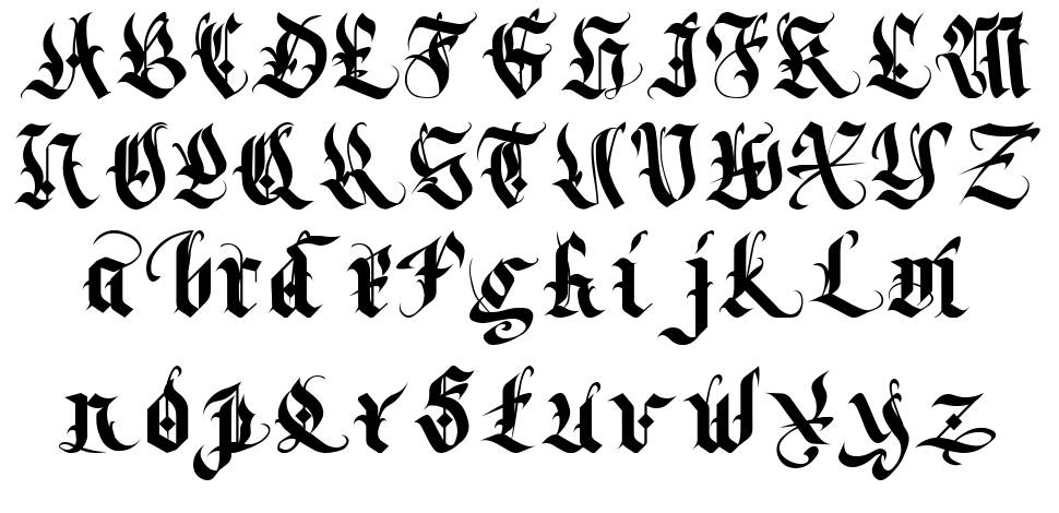 Darksoul フォント 標本