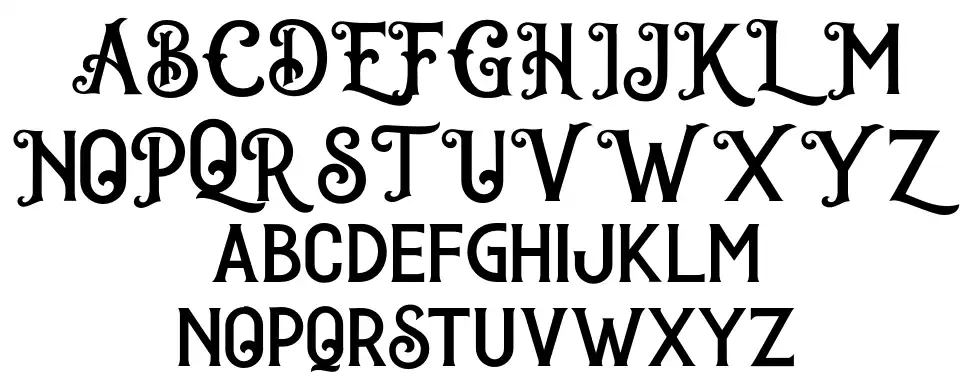 Darktownfont specimens