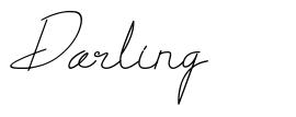 Darling font
