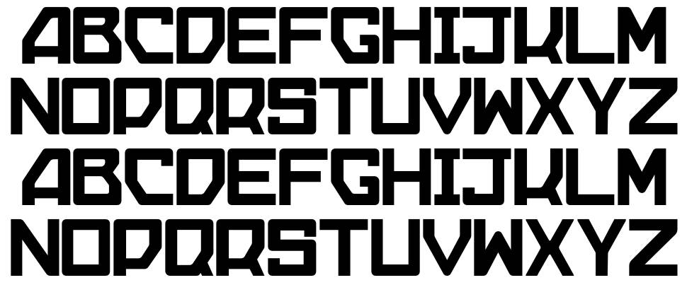 Darthchowder font specimens