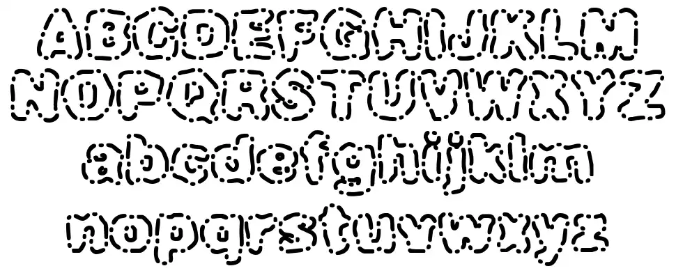 Dash Dotfont specimens