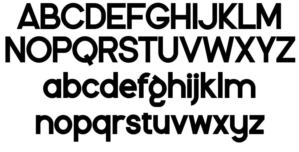 Dashing font specimens