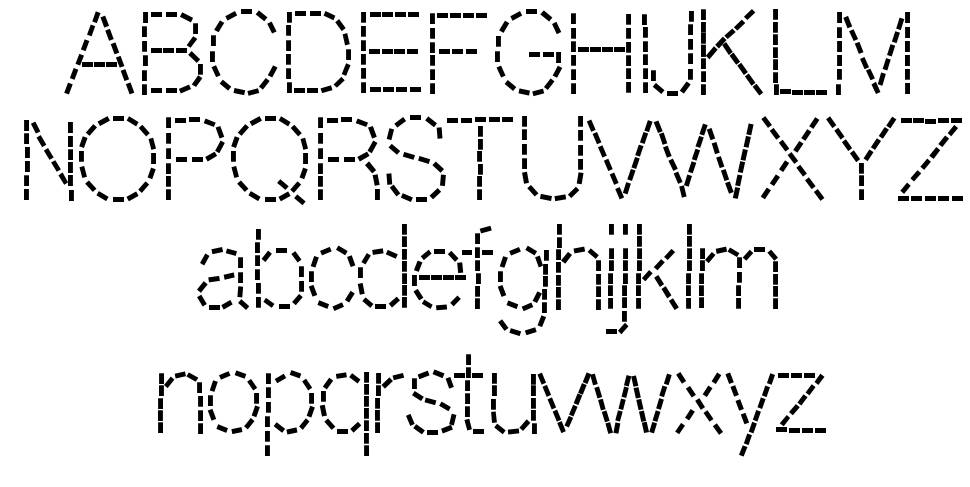 DashNess font specimens