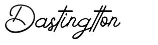 Dastingtton шрифт