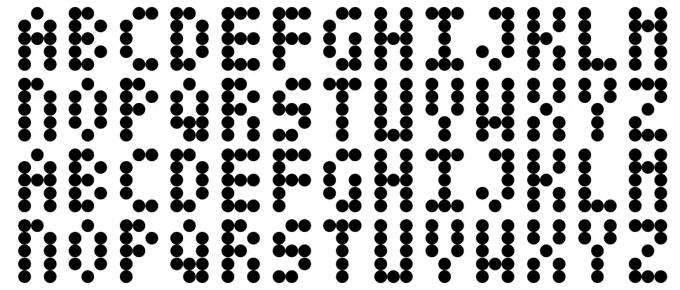 Datdot font specimens