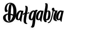 Datgabra font