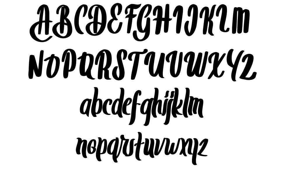 Datgabra font specimens