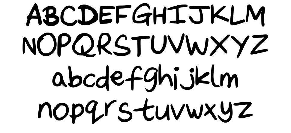 Daveys Doodleface font specimens