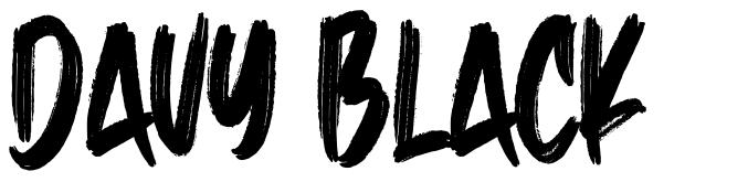 Davy Black font