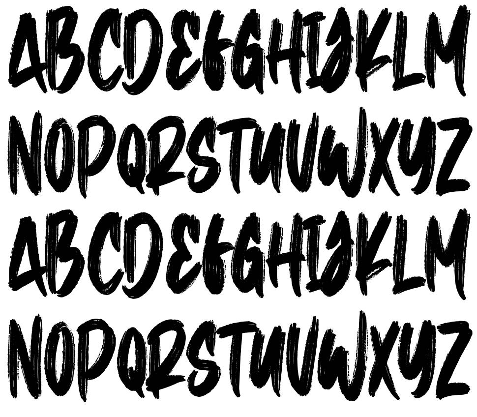 Davy Black font specimens