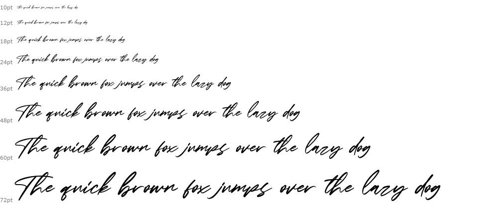 Dawsons Script шрифт Водопад