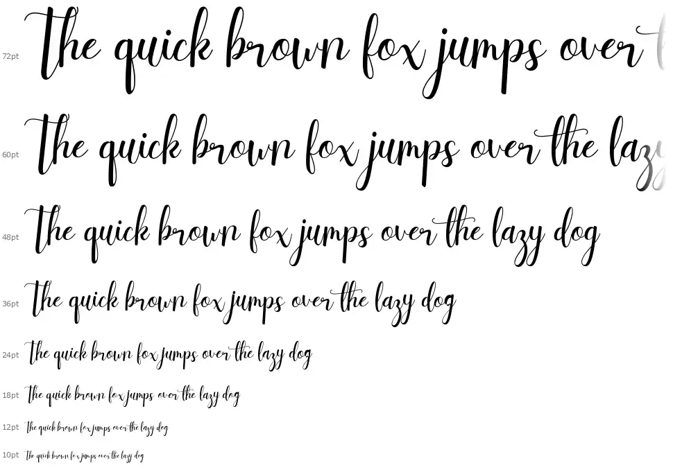 Daydream font Waterfall