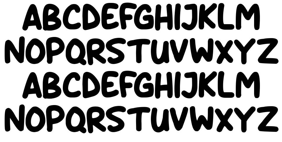 Daydreamers font specimens