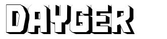 Dayger font
