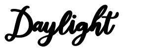 Daylight шрифт