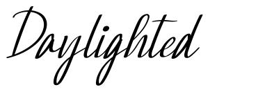 Daylighted font