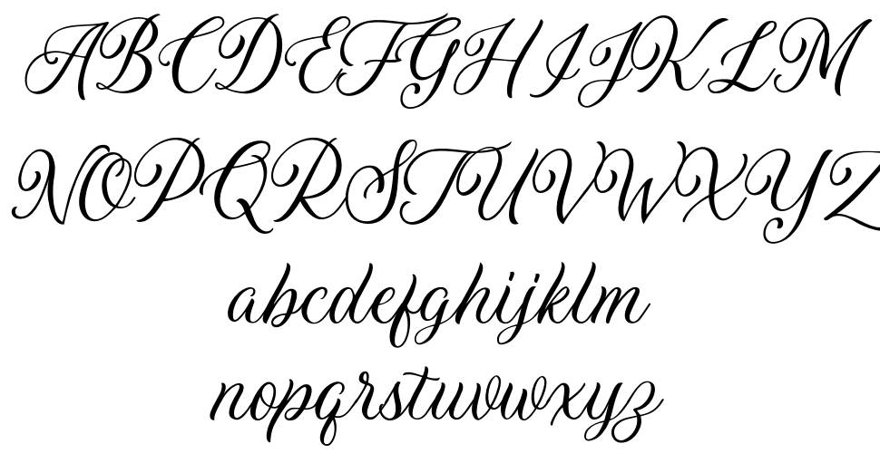 Daytonia font specimens