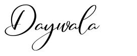 Daywala font