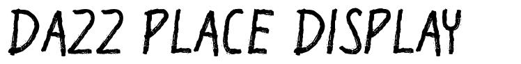 Dazz Place Display font