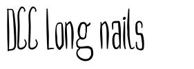 DCC Long nails font