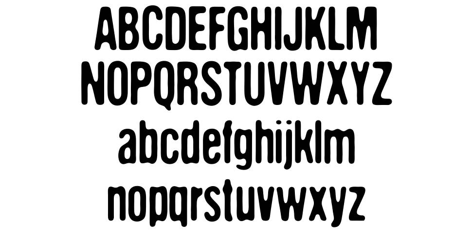 DCC The aliens are coming font specimens