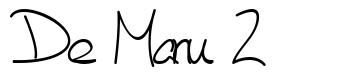 De Manu 2 font