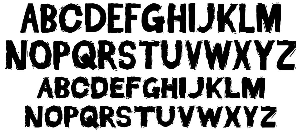 Dead Font Walking písmo Exempláře
