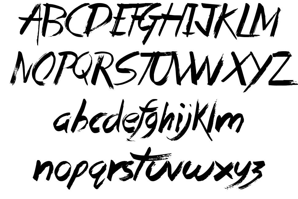 Dead Island font specimens