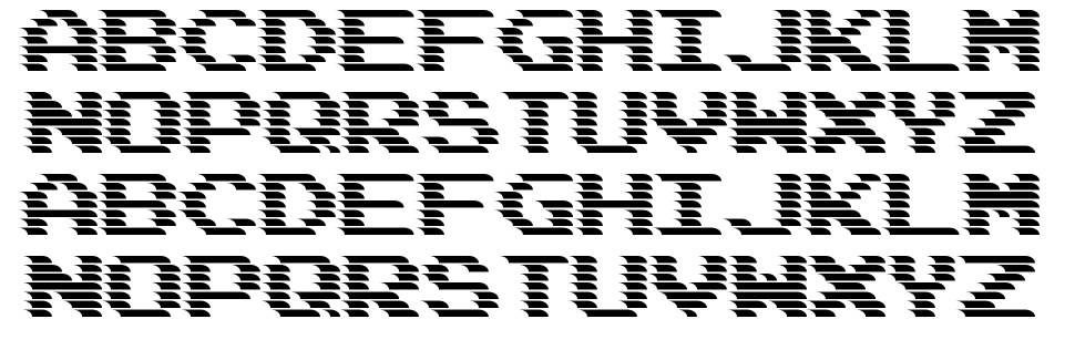 DeadCRT font specimens