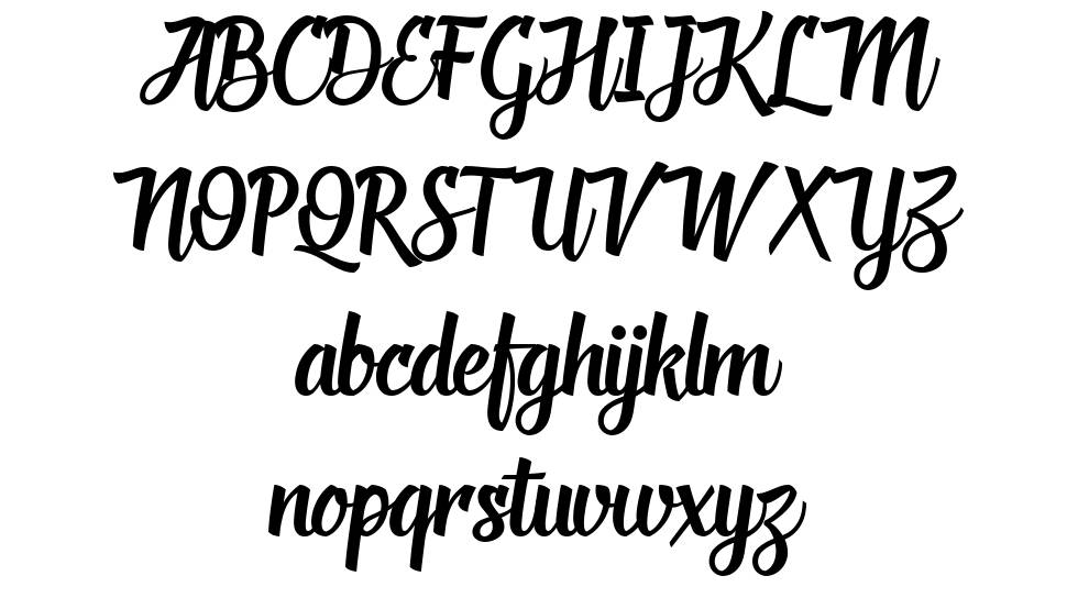 Deadhead Script font Örnekler