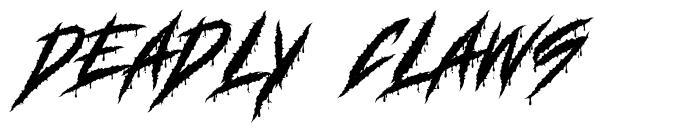 Deadly Claws font