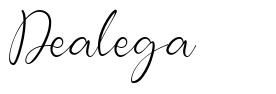 Dealega шрифт