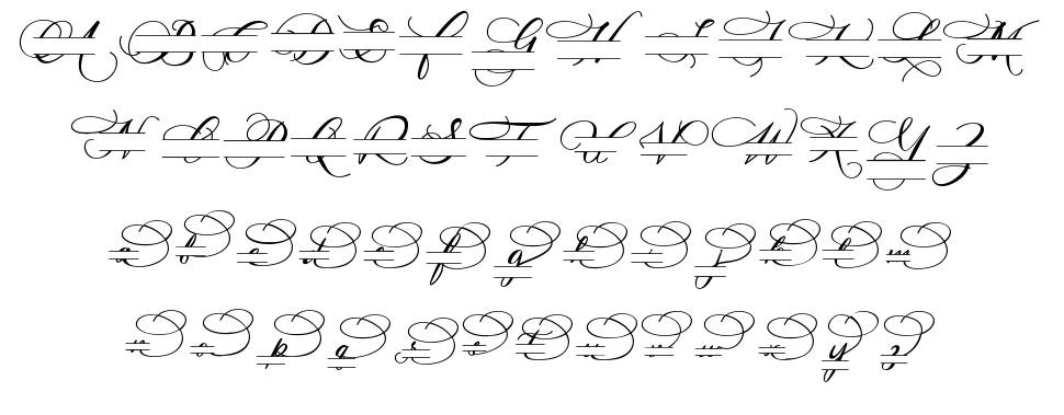 Dealova Monogram font Örnekler