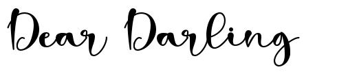 Dear Darling шрифт