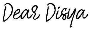 Dear Disya schriftart