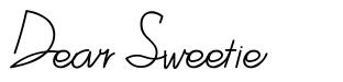 Dear Sweetie font