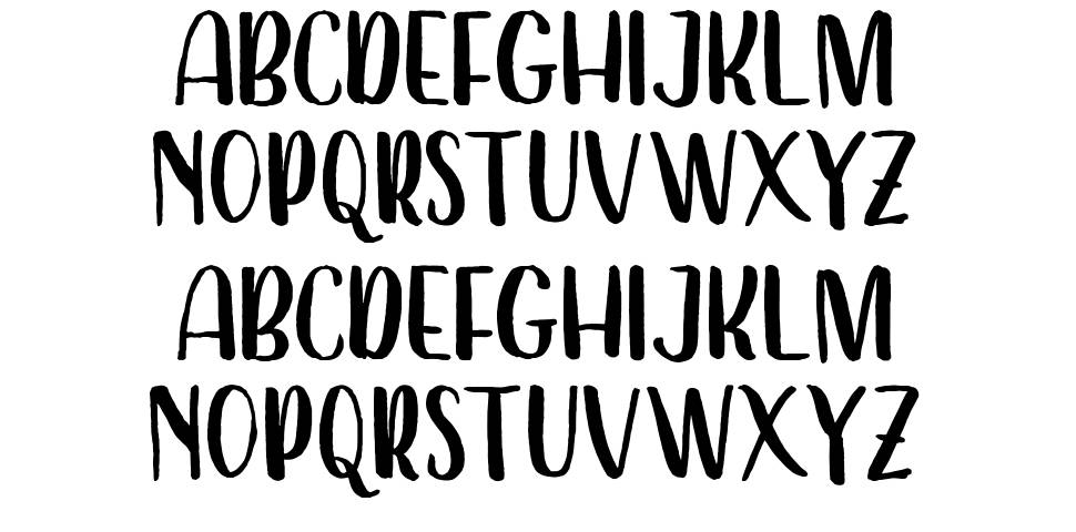Dearday Script font specimens