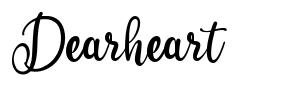 Dearheart font