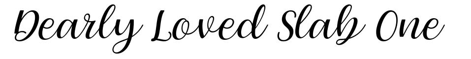 Dearly Loved Slab One font