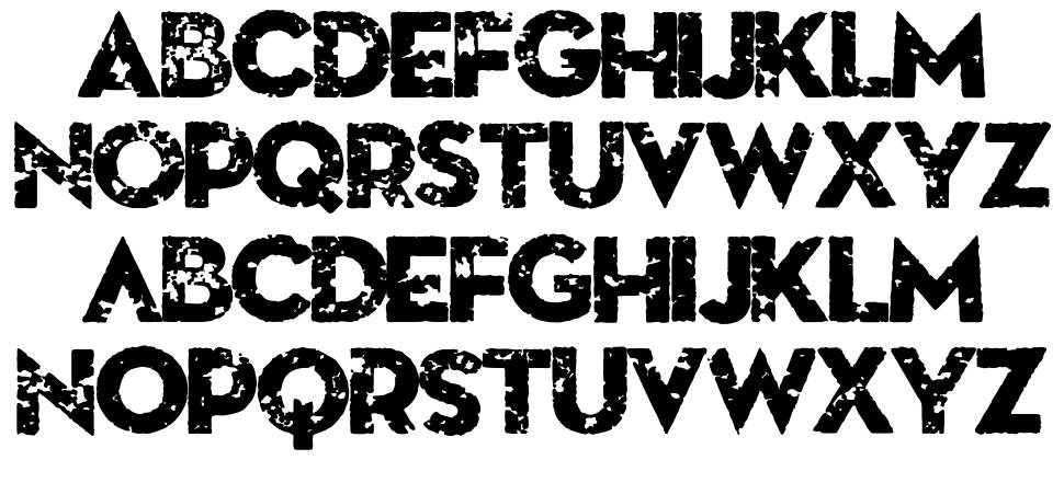 Death From Above font specimens