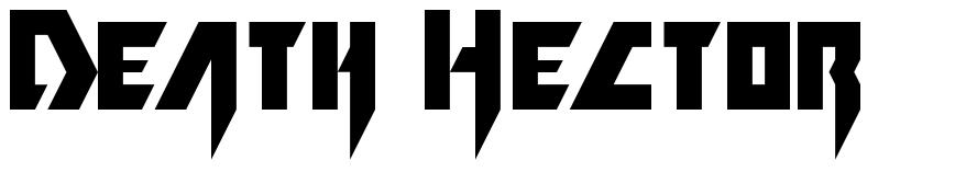 Death Hector шрифт