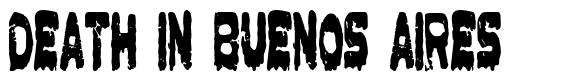 Death in Buenos Aires font