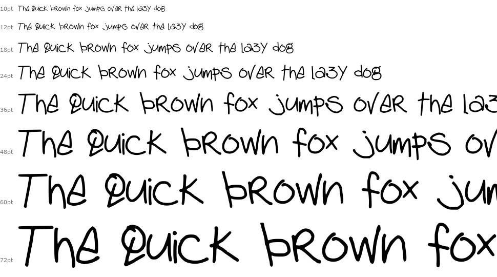 Deb Handwriting font Şelale