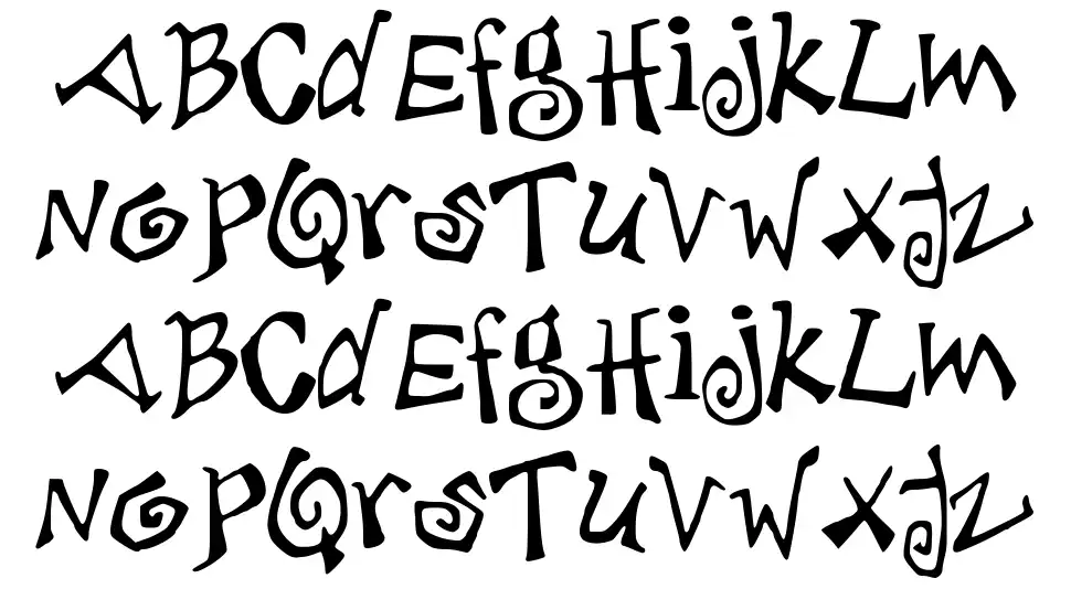 Deb Jaggedfont specimens