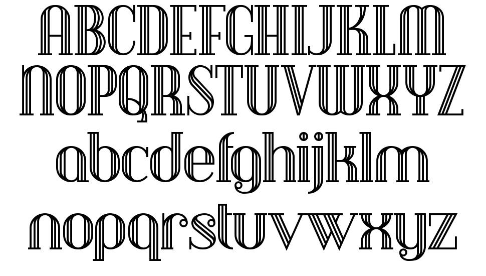 Debonair Inline font specimens