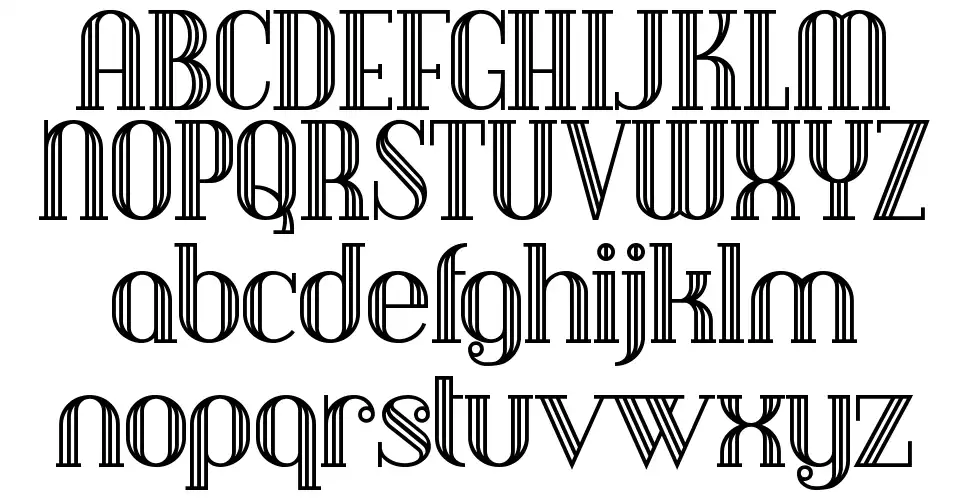 Debonair Inline font specimens